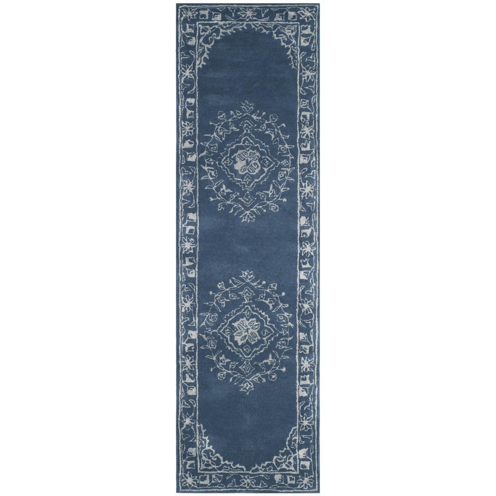 GLAMOUR, BLUE, 2'-3" X 8', Area Rug