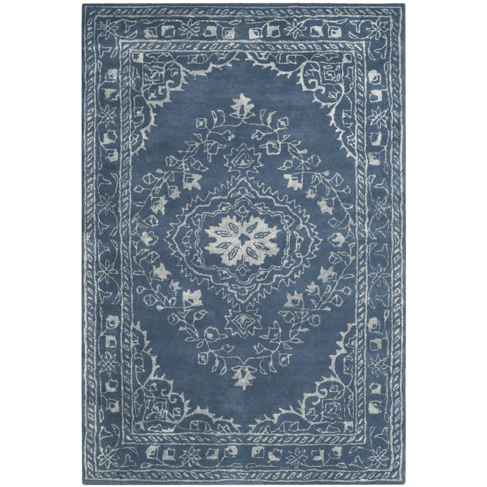 GLAMOUR, BLUE, 4' X 6', Area Rug