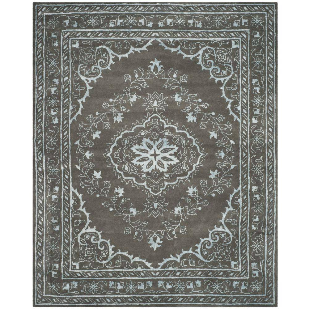 GLAMOUR, DARK GREY, 8' X 10', Area Rug