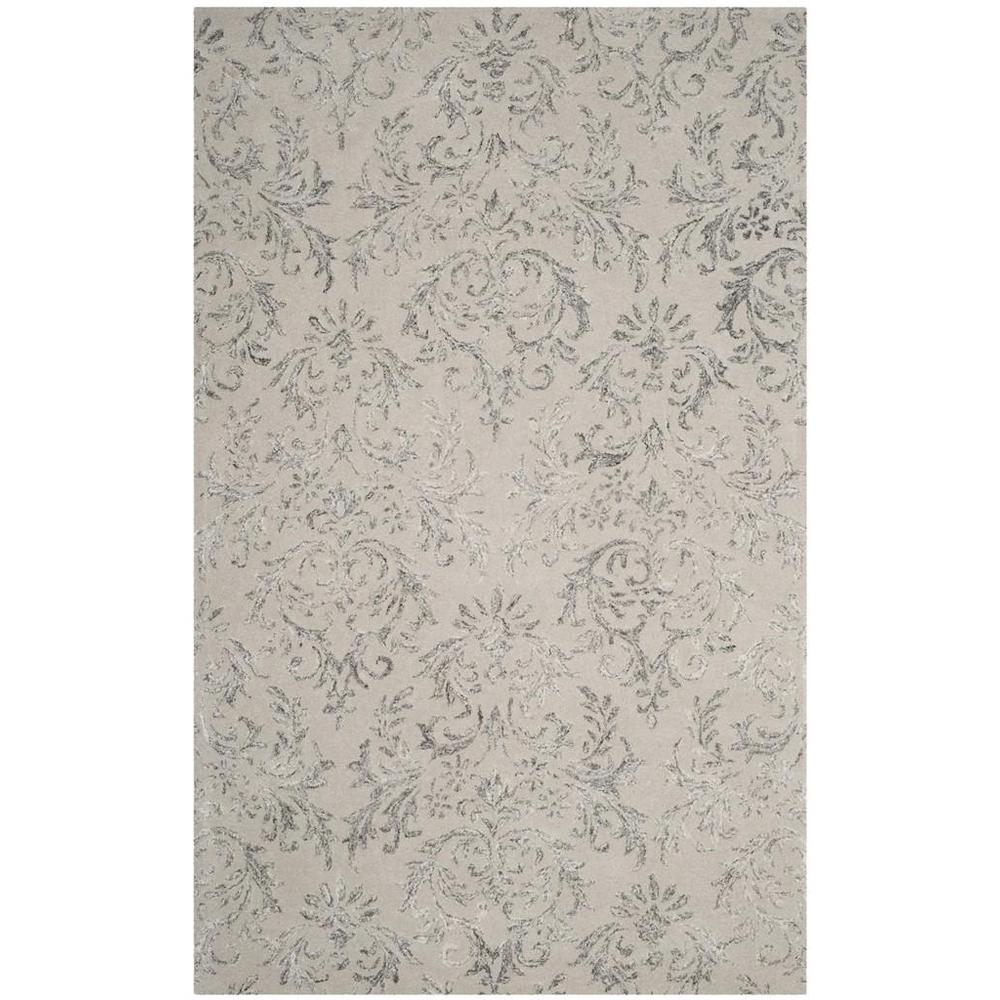 GLAMOUR, GREY, 5' X 8', Area Rug
