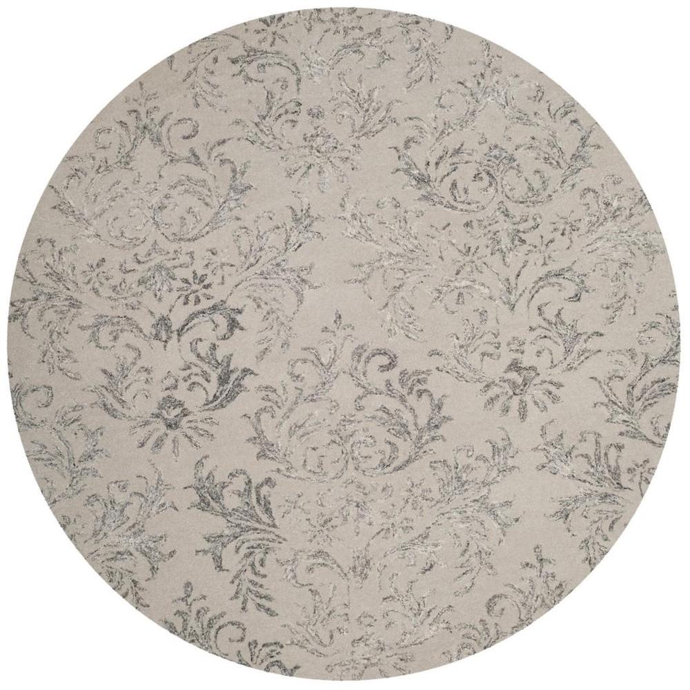 GLAMOUR, GREY, 6' X 6' Round, Area Rug