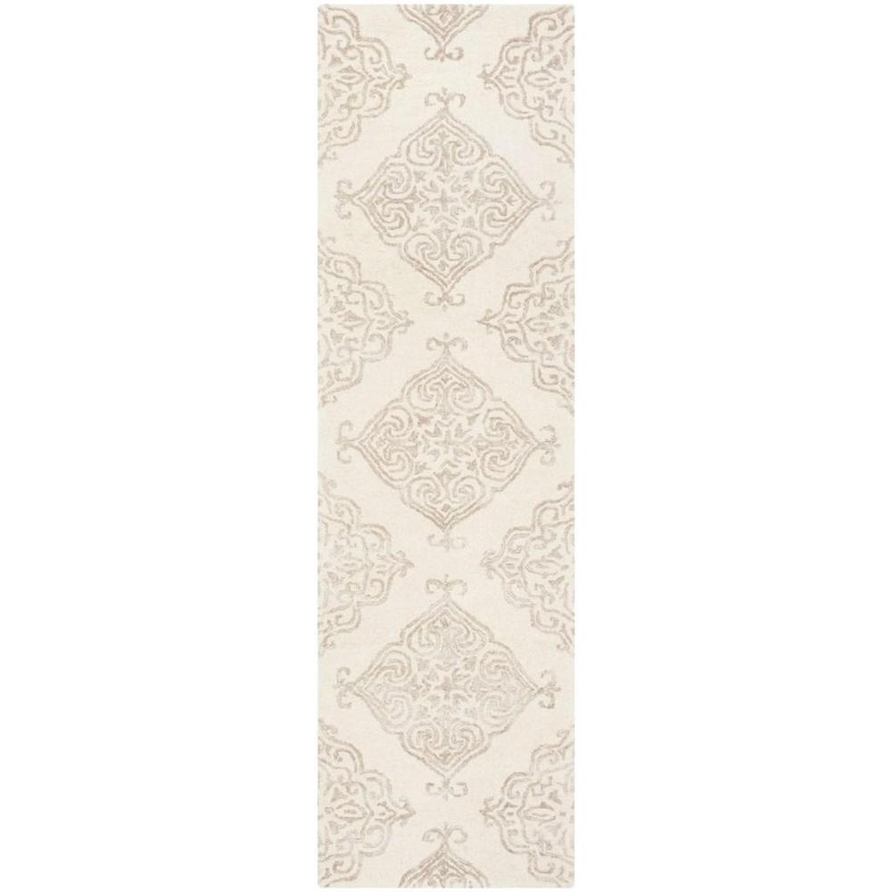 GLAMOUR, IVORY / BEIGE, 2'-3" X 8', Area Rug