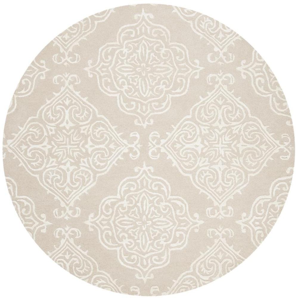GLAMOUR, BEIGE / IVORY, 6' X 6' Round, Area Rug