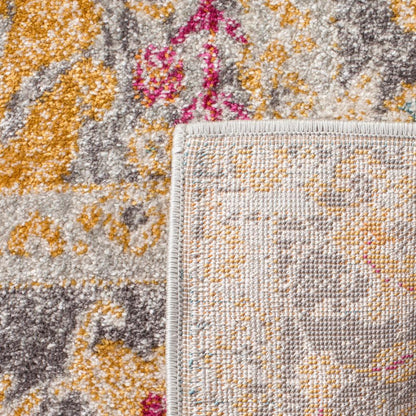 GRANADA, LIGHT GREY / MULTI, 5'-1" X 7'-6", Area Rug