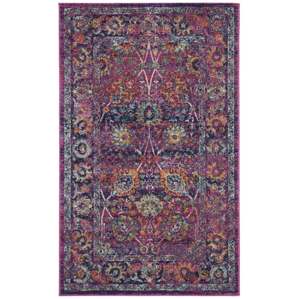 GRANADA, FUCHSIA / MULTI, 3' X 5', Area Rug