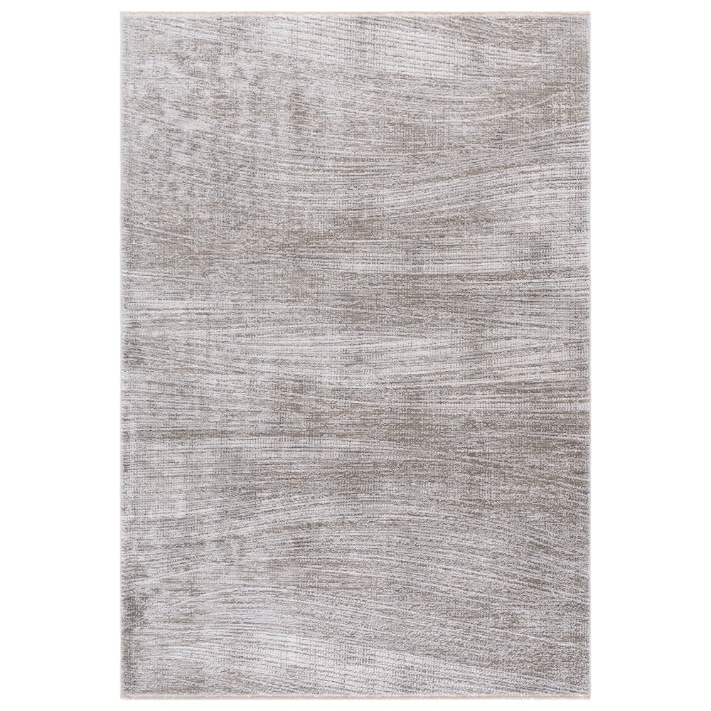 Garnet Abstract Striated Rug - Grey / Beige - 5'-3" x 7'-6"