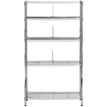 FERNAND CHROME WIRE BOOK RACK (29.5 in. W x 11.8 in. D x 53.1 in. H)
