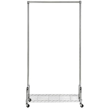 CHRISTIAN CHROME WIRE SNGL ROD CLOTHES RACK (35.4 in. W x 13.8 in. D x 63 in. H)