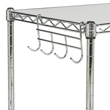 LUCIEN 2 TIER CHROME WIRE MICROWAVE RACK (19.7 in. W x 11.8 in. D x 23.6 in. H)