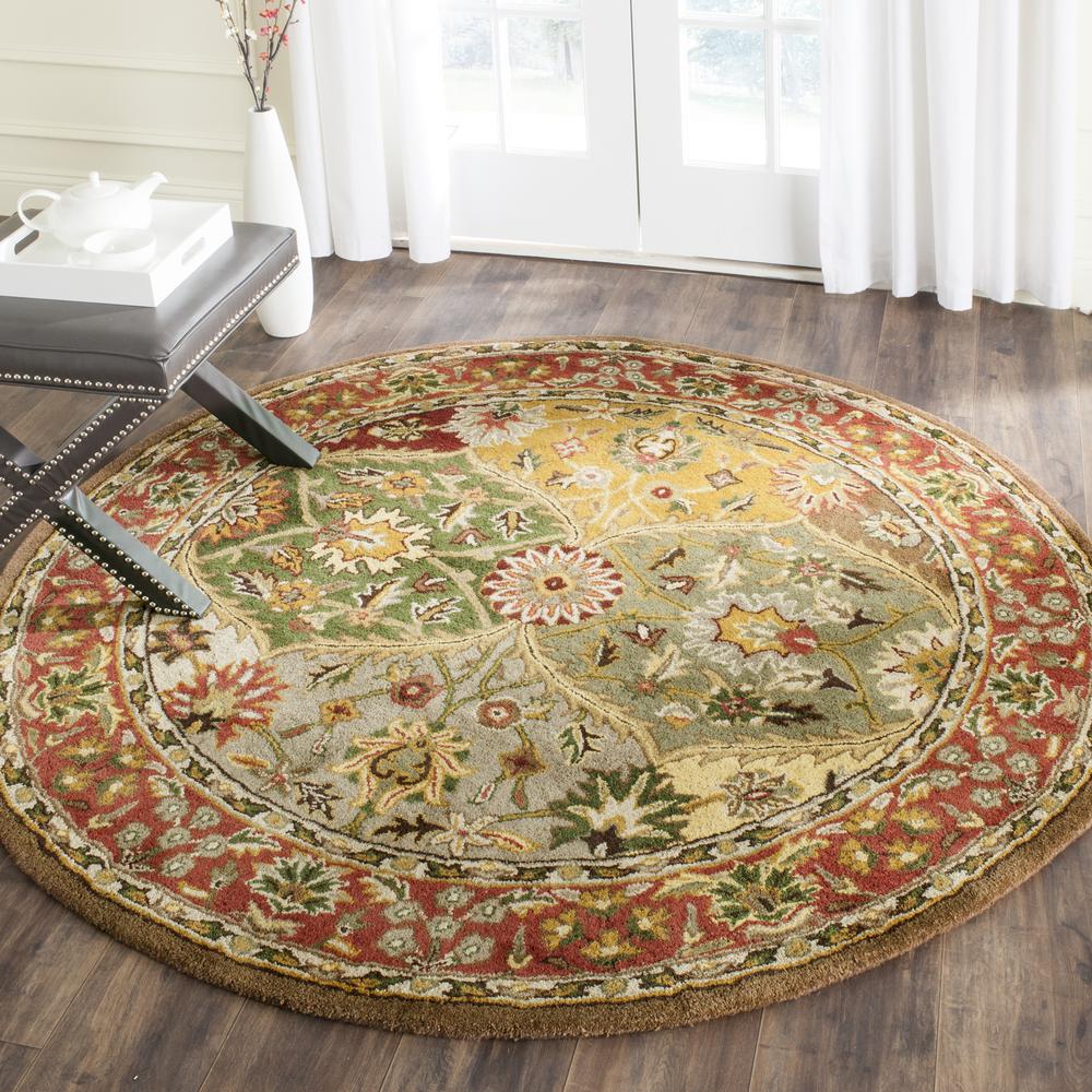 HERITAGE, MULTI, 8' X 8' Round, Area Rug