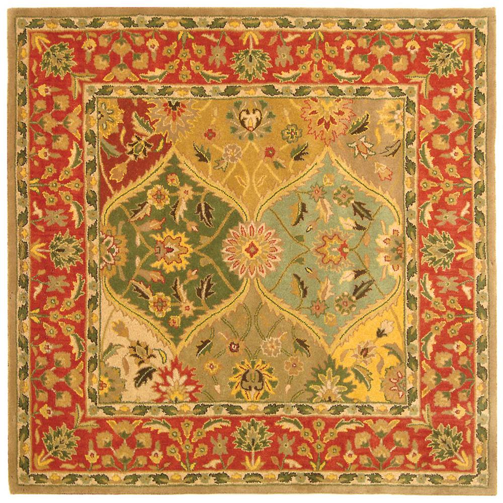 HERITAGE, MULTI, 6' X 6' Square, Area Rug, HG111A-6SQ