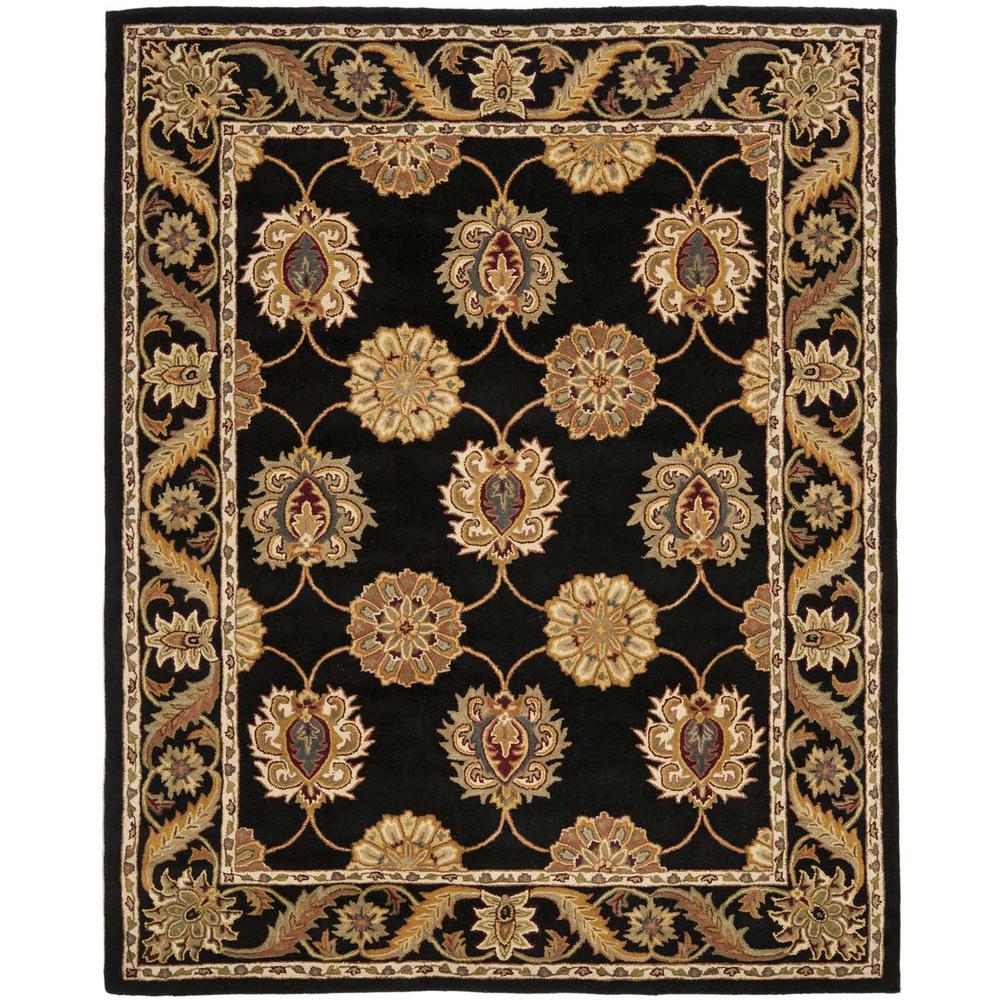 HERITAGE, BLACK, 7'-6" X 9'-6", Area Rug