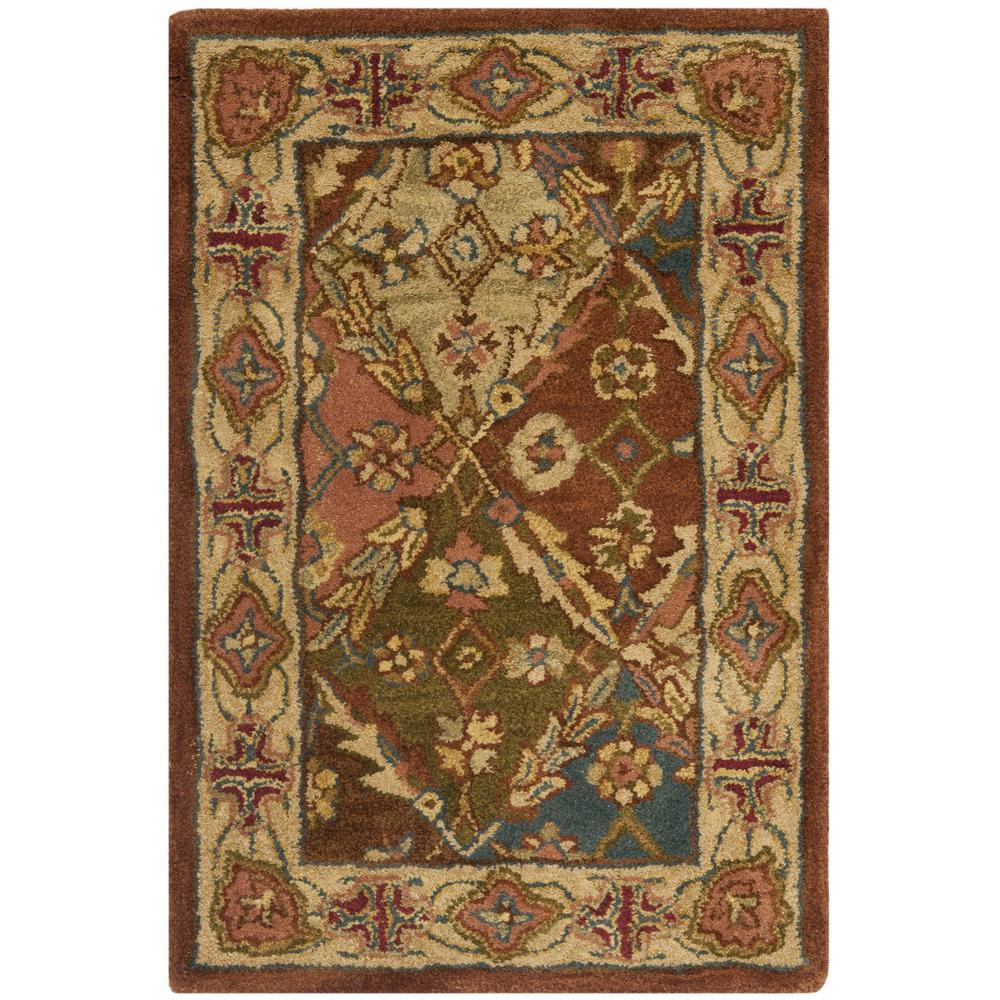 HERITAGE, BEIGE / BEIGE, 2' X 3', Area Rug