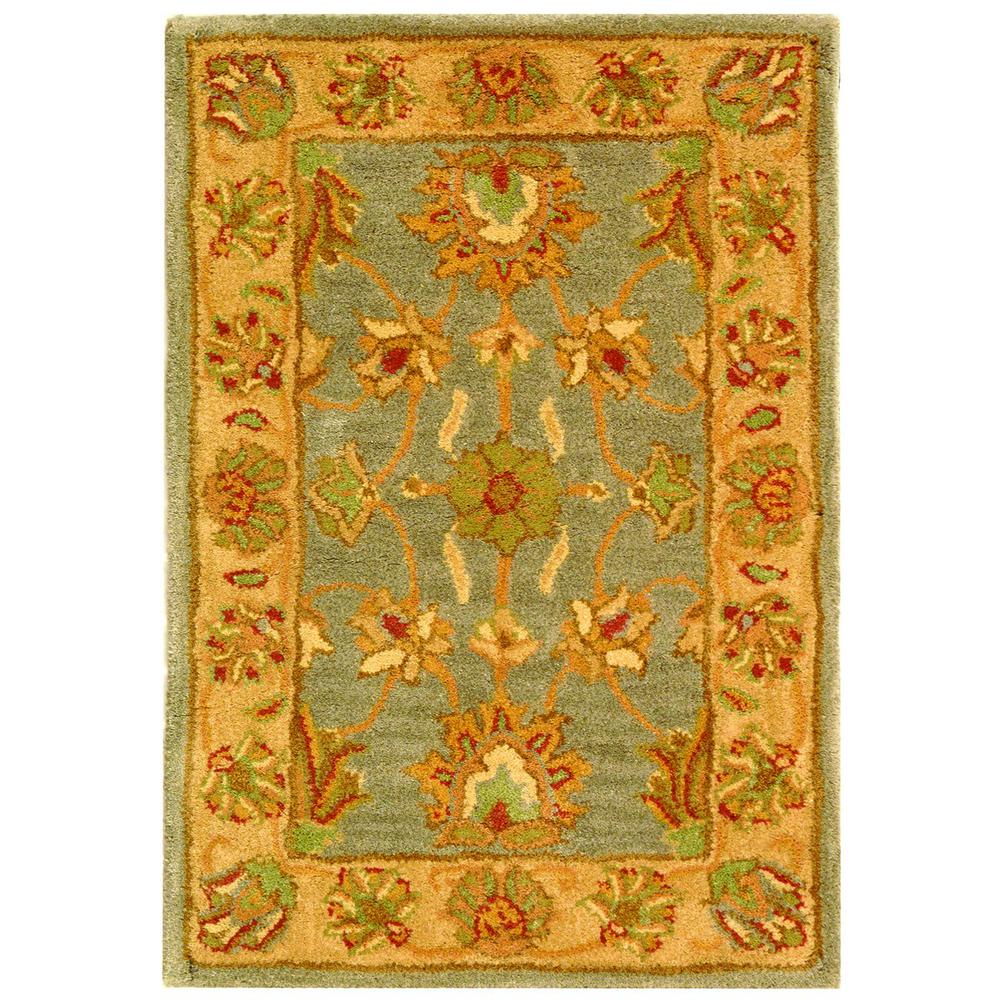 HERITAGE, BLUE / BEIGE, 2' X 3', Area Rug, HG343B-2