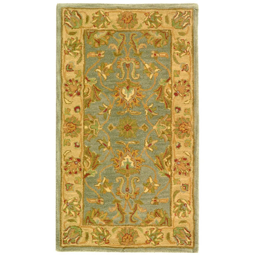 HERITAGE, BLUE / BEIGE, 2'-3" X 4', Area Rug, HG343B-24