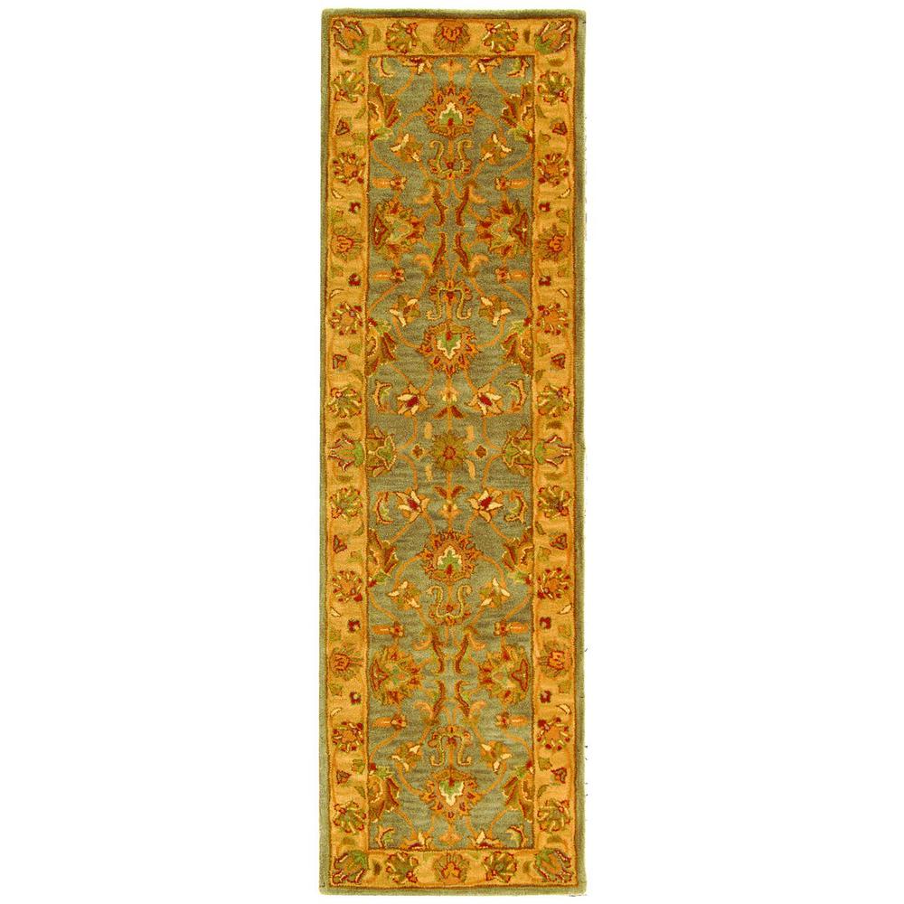 HERITAGE, BLUE / BEIGE, 2'-3" X 8', Area Rug, HG343B-28
