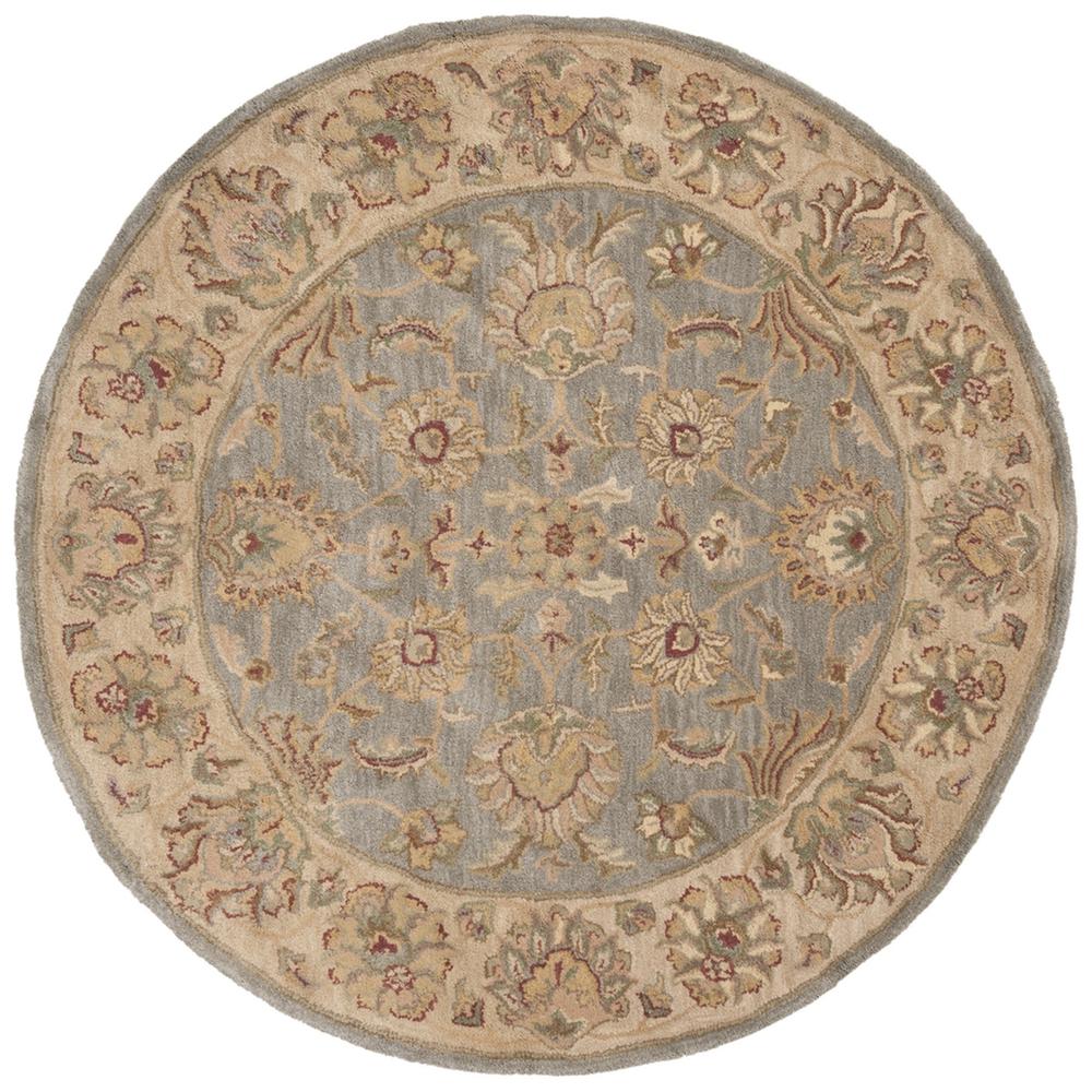 HERITAGE, BLUE / BEIGE, 6' X 6' Round, Area Rug, HG343B-6R