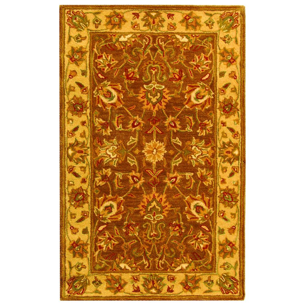 HERITAGE, BROWN / IVORY, 3' X 5', Area Rug, HG343K-3