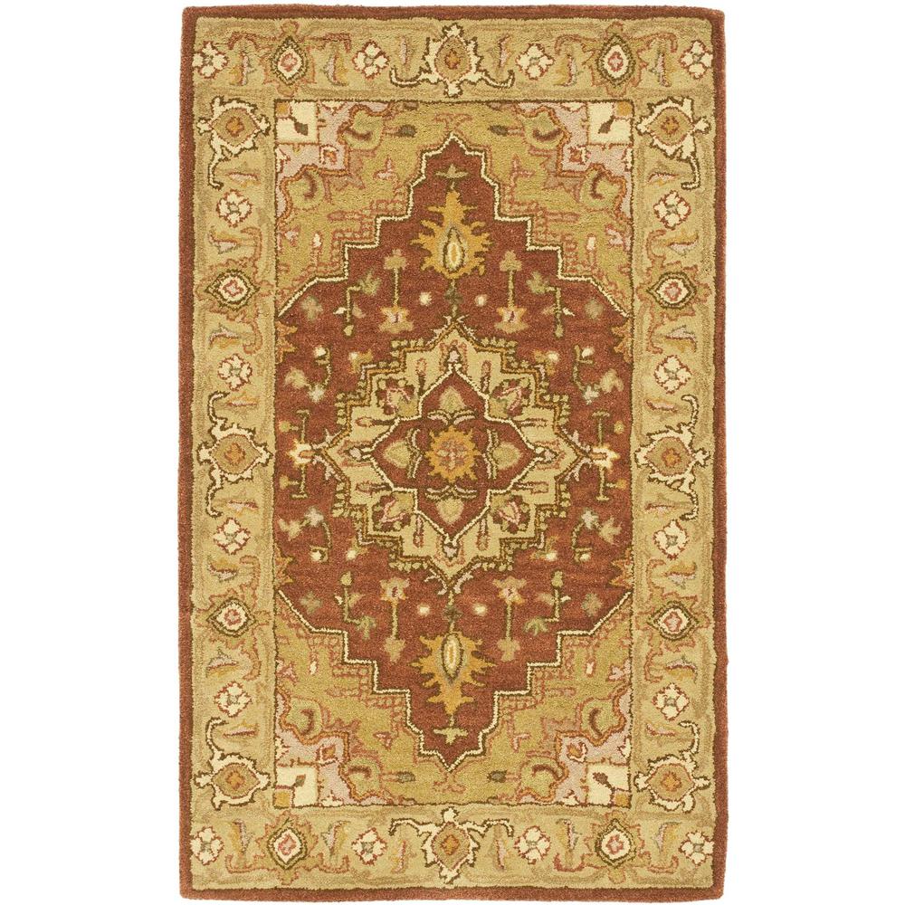 HERITAGE, RUST / GOLD, 3' X 5', Area Rug