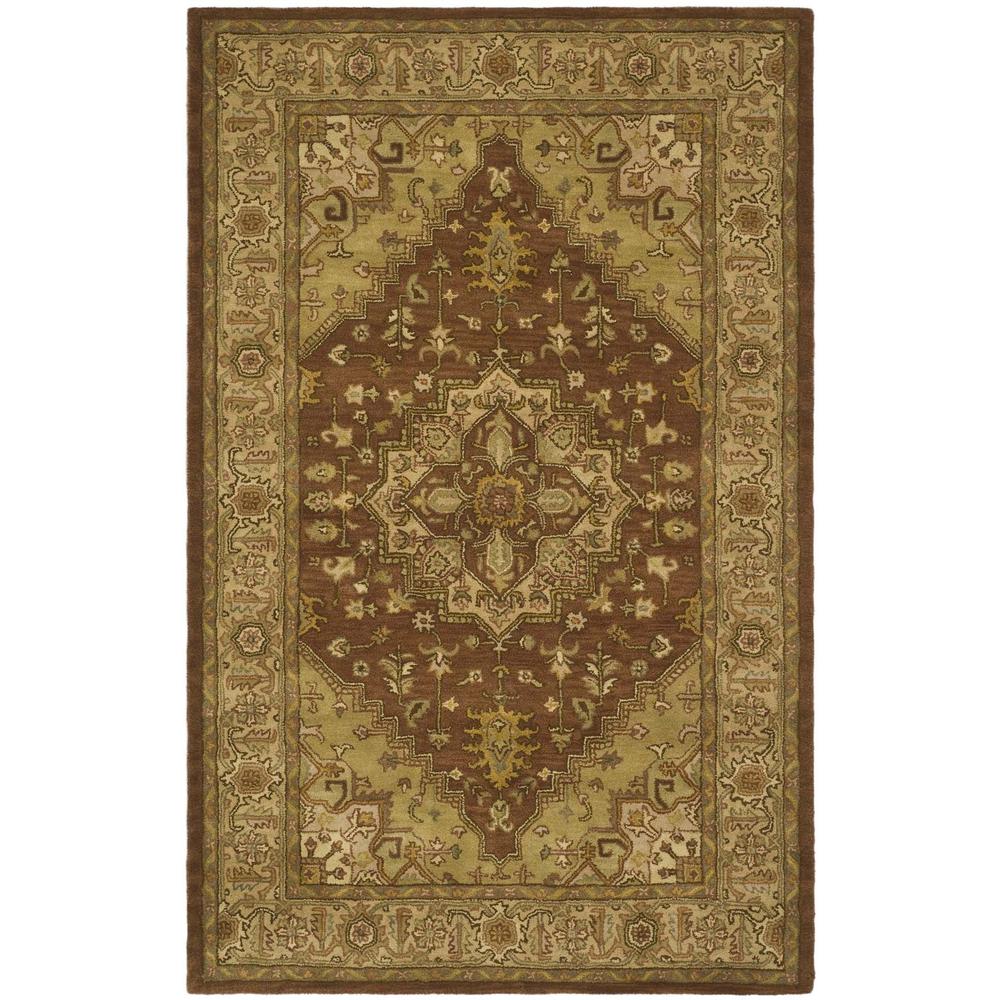 HERITAGE, RUST / GOLD, 5' X 8', Area Rug