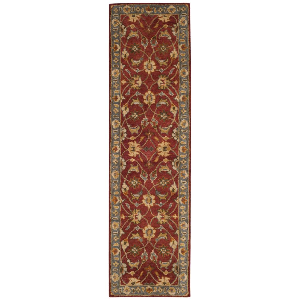 HERITAGE, RED / BLUE, 2'-3" X 8', Area Rug