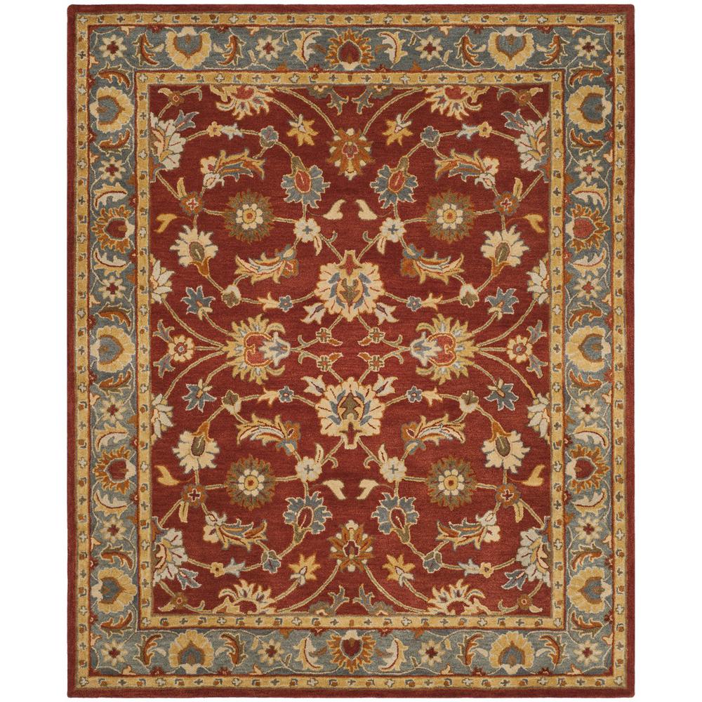 HERITAGE, RED / BLUE, 8' X 10', Area Rug