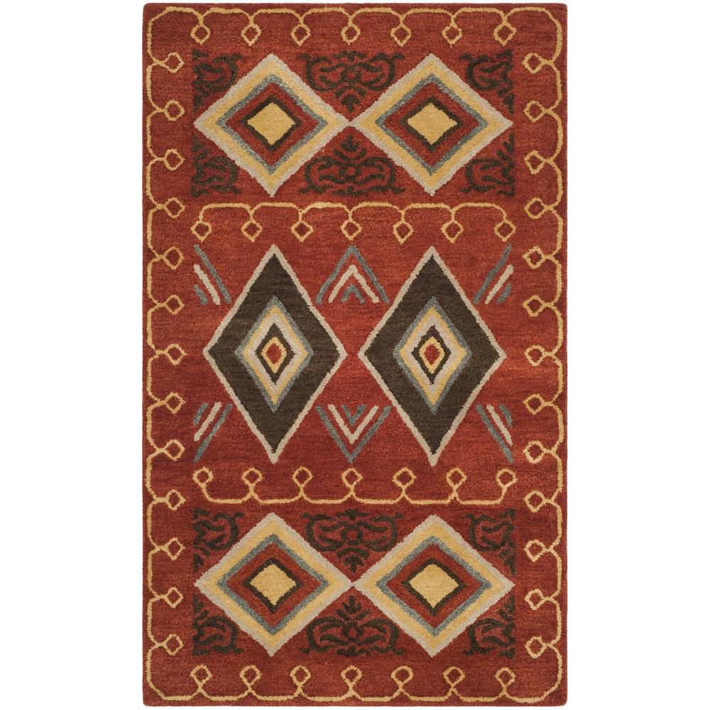 HERITAGE, RED / MULTI, 3' X 5', Area Rug, HG404A-3