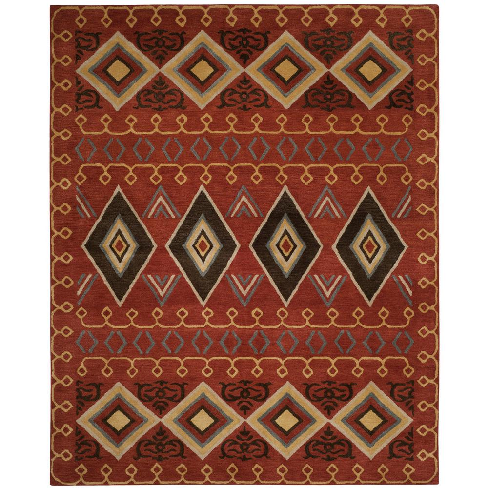 HERITAGE, RED / MULTI, 8' X 10', Area Rug, HG404A-8