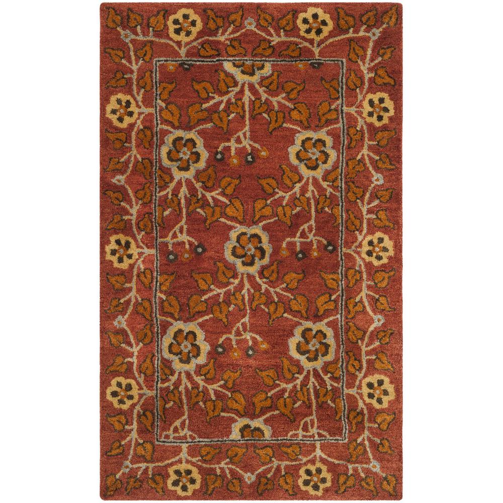 HERITAGE, RED / MULTI, 3' X 5', Area Rug, HG407A-3