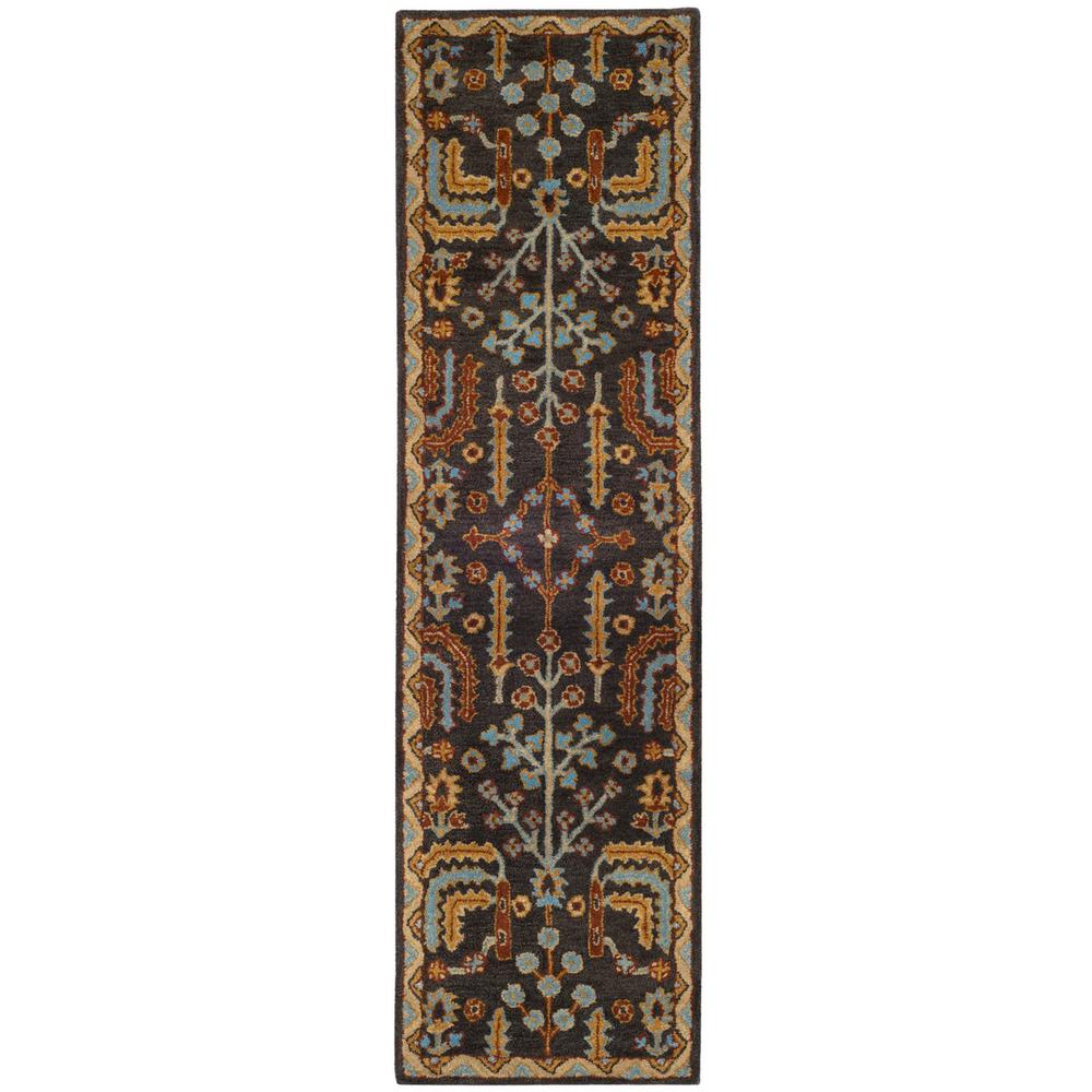 HERITAGE, CHARCOAL / MULTI, 2'-3" X 8', Area Rug