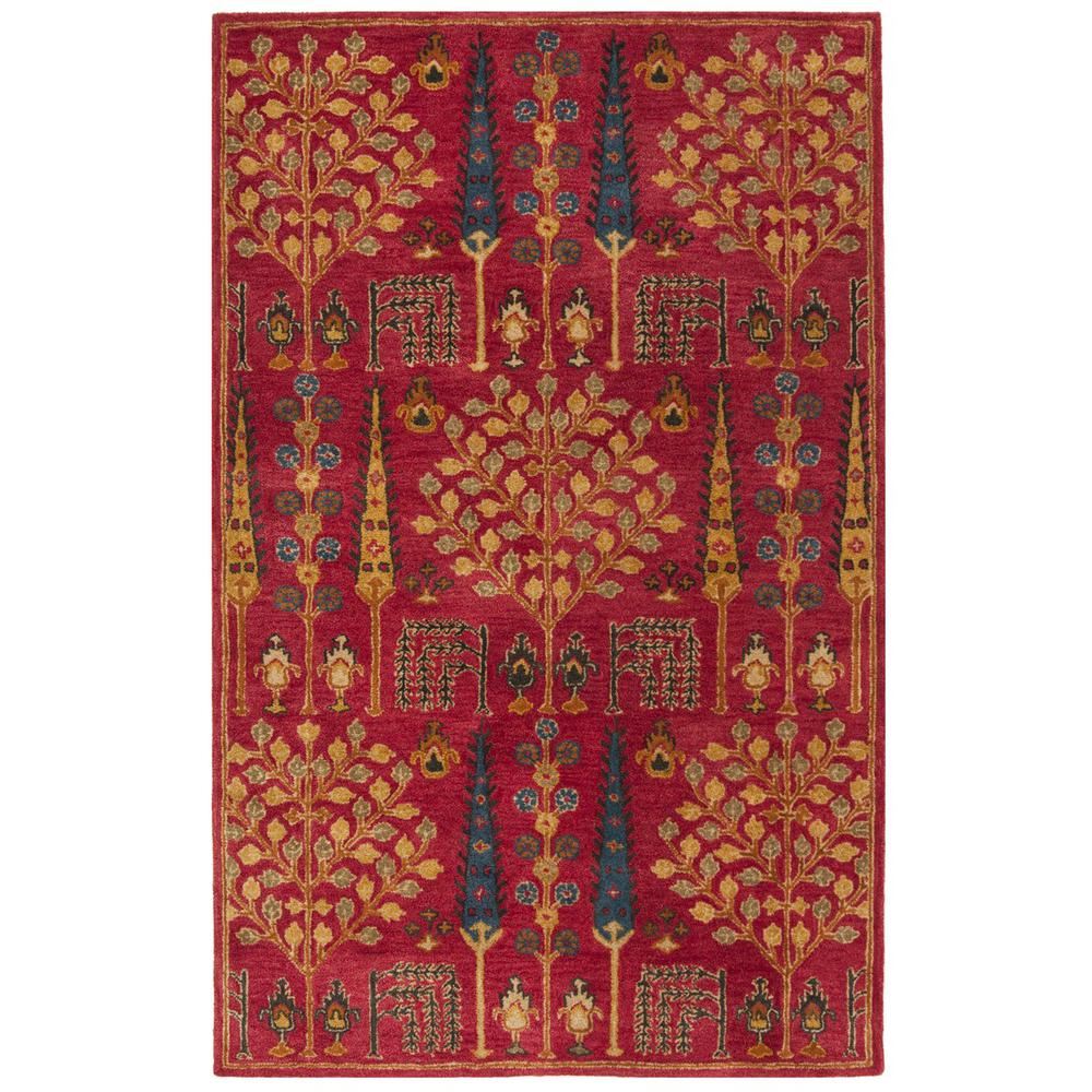 HERITAGE, RED / MULTI, 5' X 8', Area Rug, HG418Q-5