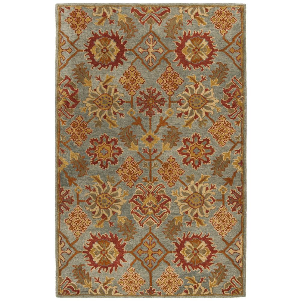 HERITAGE, CHARCOAL / MULTI, 5' X 8', Area Rug, HG420H-5