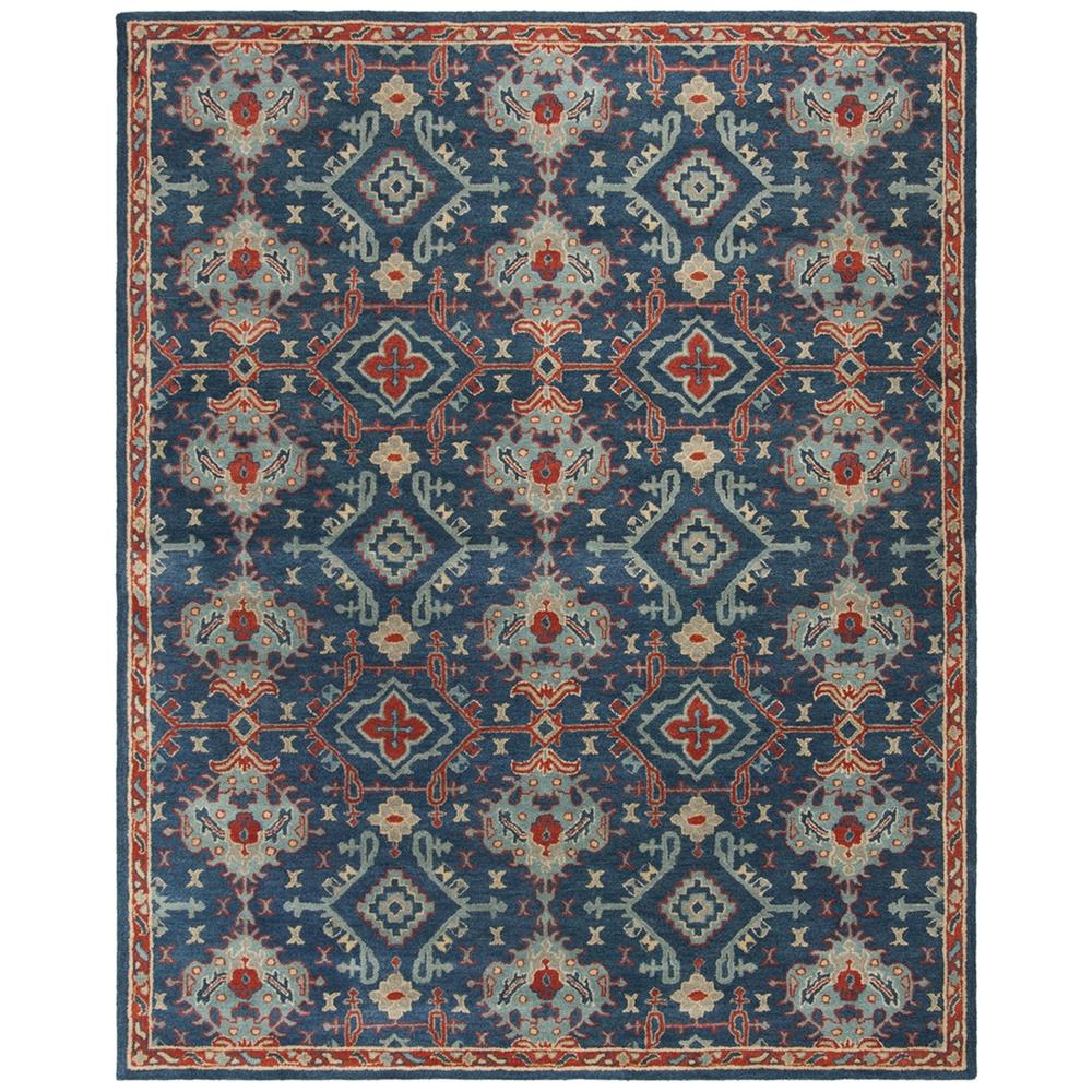 HERITAGE, BLUE / MULTI, 8' X 10', Area Rug
