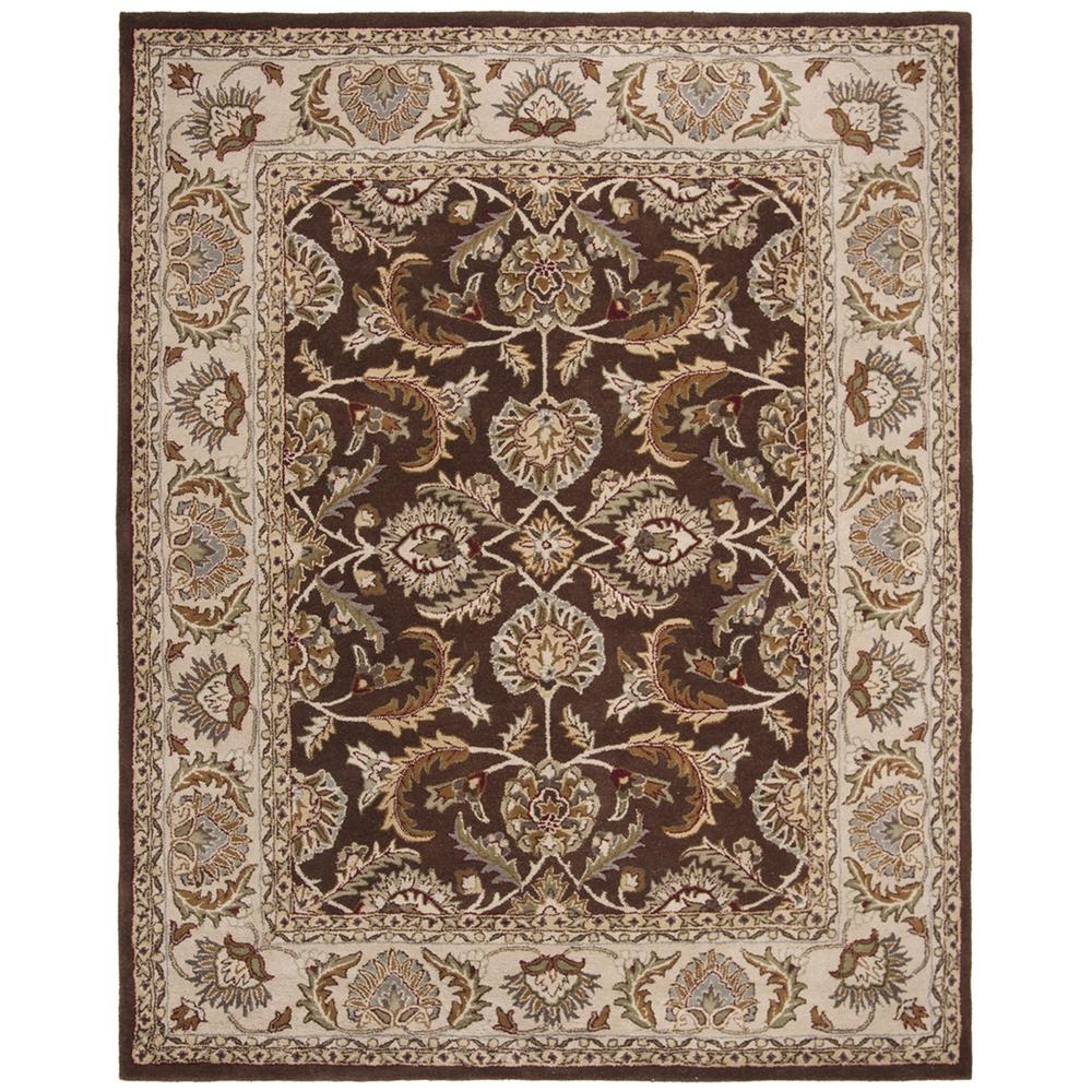 HERITAGE, BROWN / IVORY, 8' X 10', Area Rug