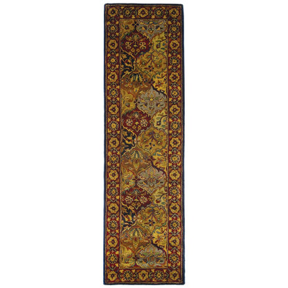 HERITAGE, MULTI / NAVY, 2'-3" X 8', Area Rug