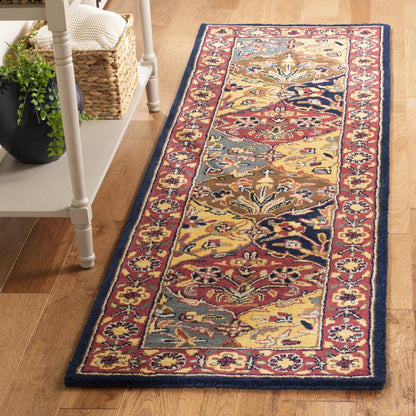 HERITAGE, MULTI / NAVY, 2'-3" X 8', Area Rug