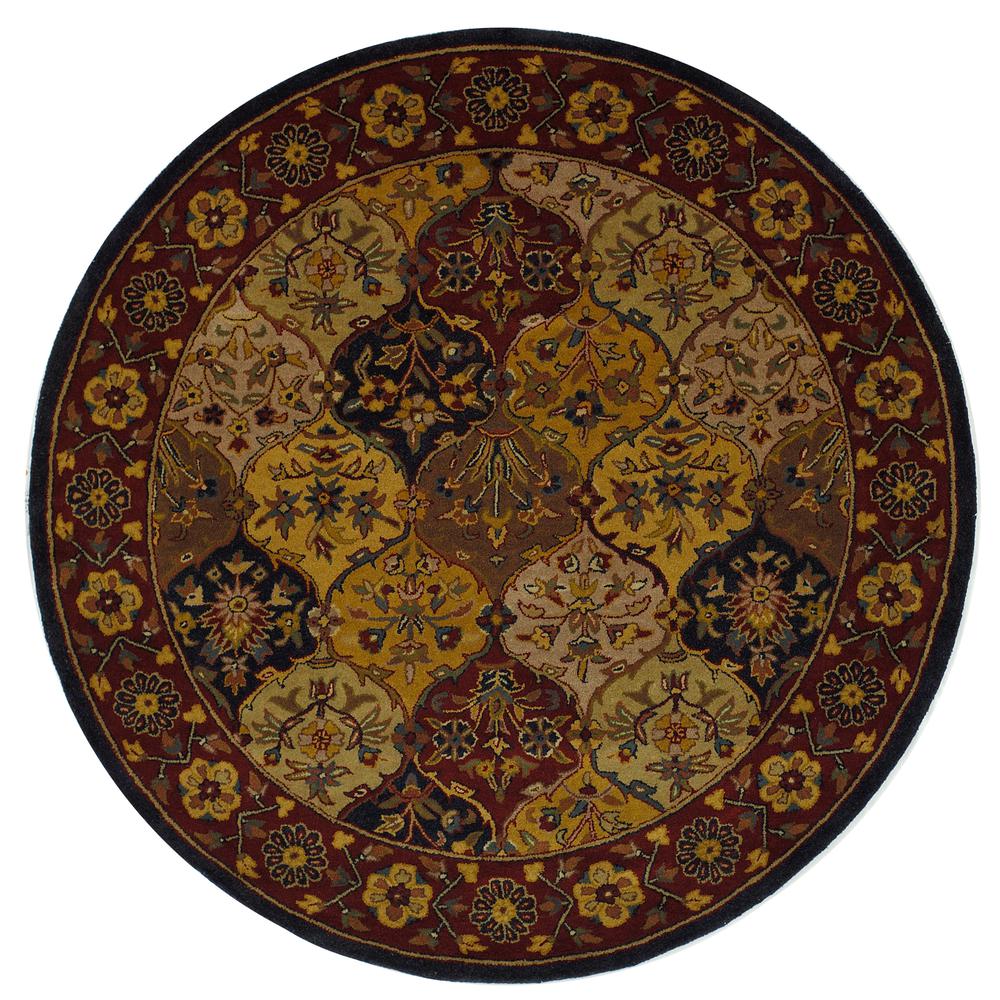 HERITAGE, MULTI / NAVY, 6' X 6' Round, Area Rug