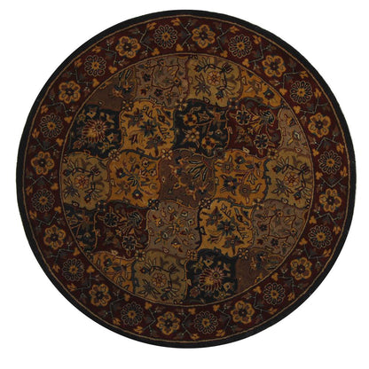 HERITAGE, MULTI / NAVY, 6' X 6' Round, Area Rug