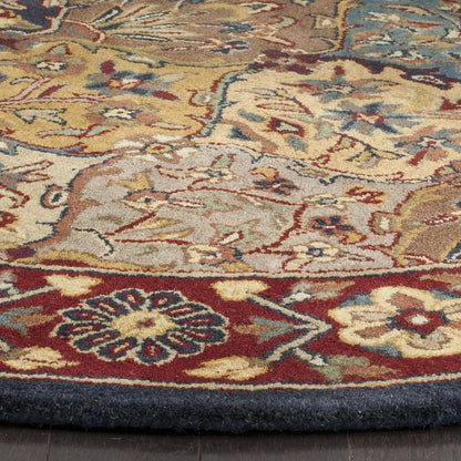HERITAGE, MULTI / NAVY, 6' X 6' Round, Area Rug