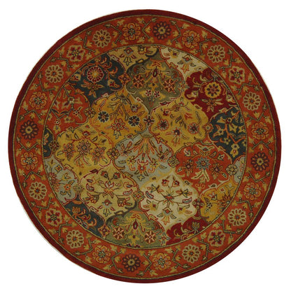 HERITAGE, MULTI / RED, 6'-0" X 6'-0" Round, Area Rug