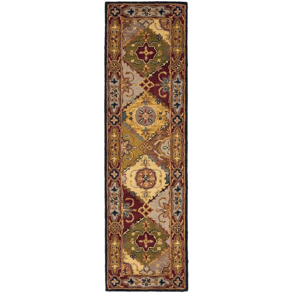 HERITAGE, MULTI / RED, 2'-3" X 8', Area Rug, HG512B-28