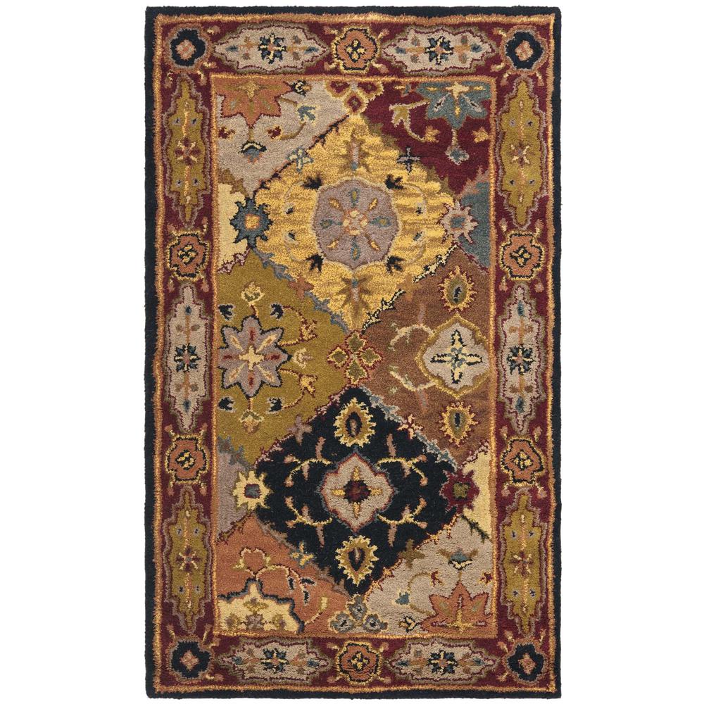 HERITAGE, MULTI / RED, 3' X 5', Area Rug, HG512B-3