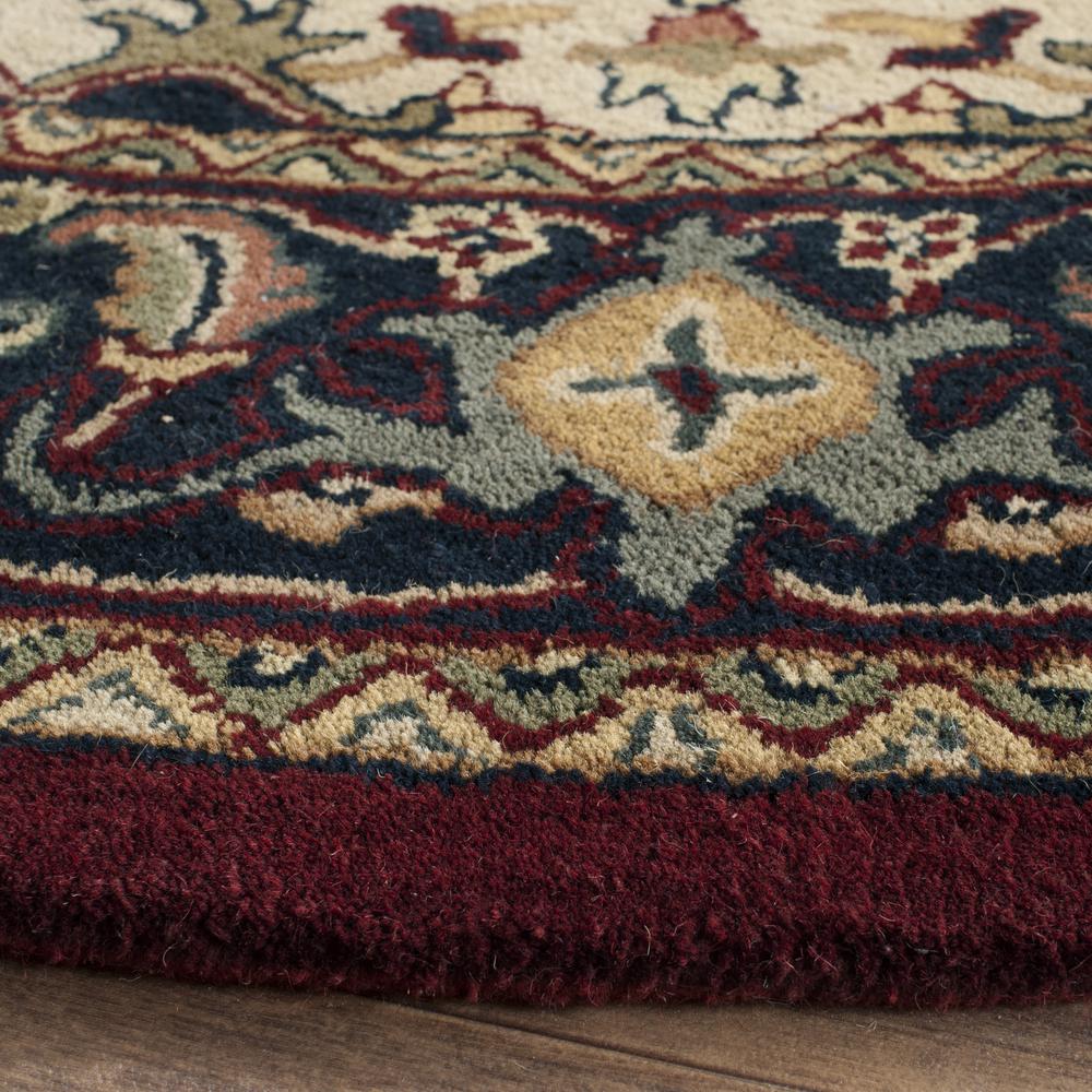 HERITAGE, RED, 8' X 8' Round, Area Rug