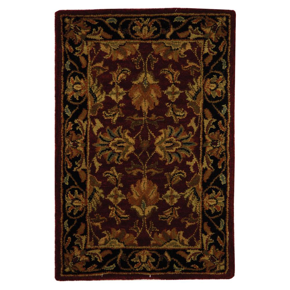 HERITAGE, RED / BLACK, 2'-0" X 3'-0", Area Rug