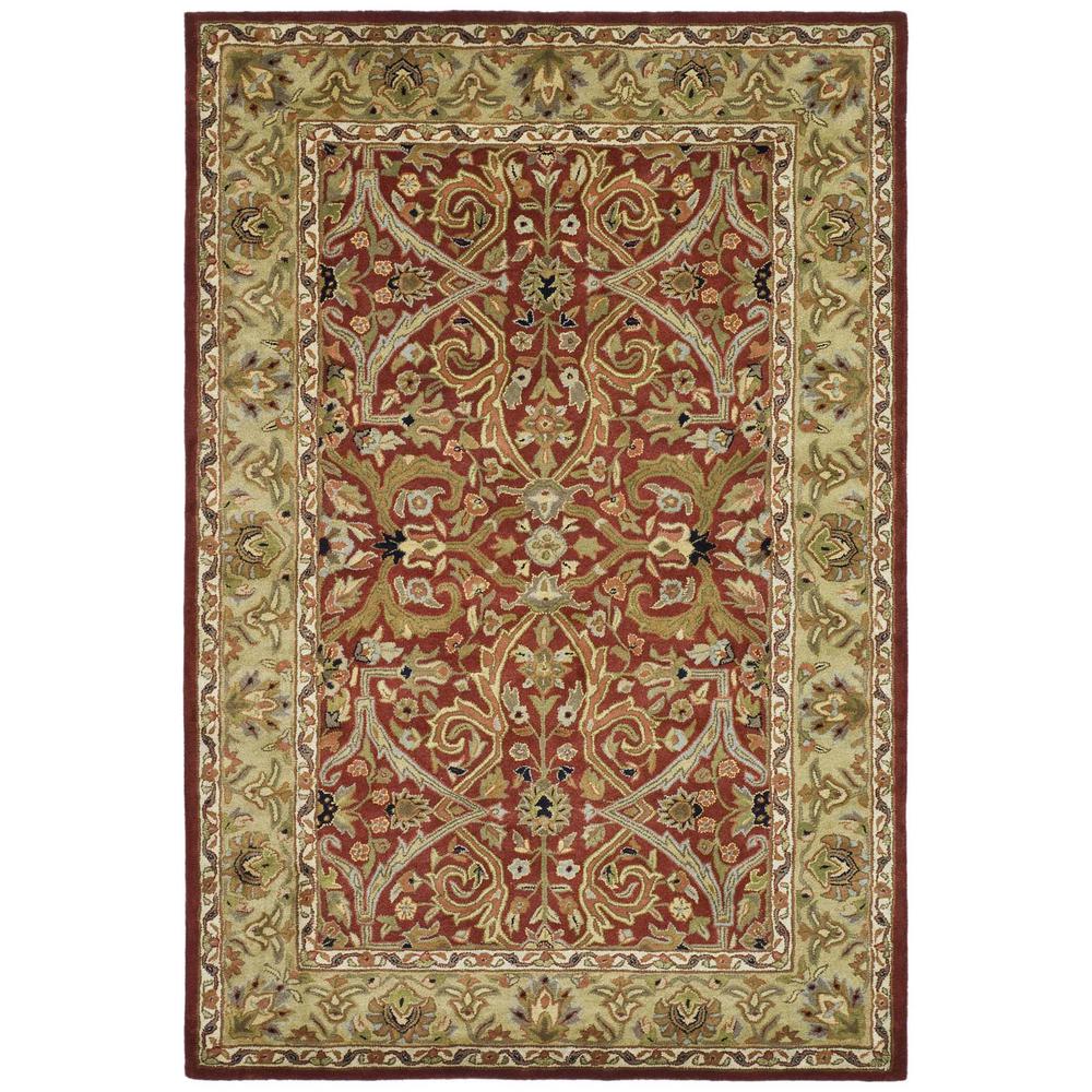 HERITAGE, RED / GOLD, 6' X 9', Area Rug, HG644B-6
