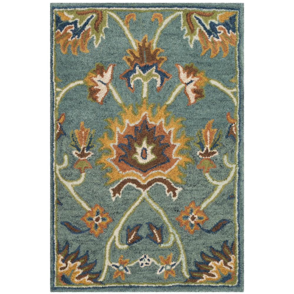 HERITAGE, LIGHT BLUE, 2' X 3', Area Rug