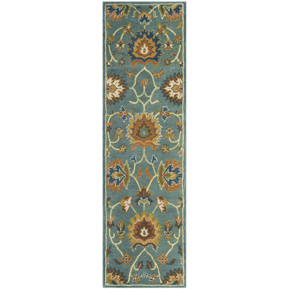 HERITAGE, LIGHT BLUE, 2'-3" X 8', Area Rug
