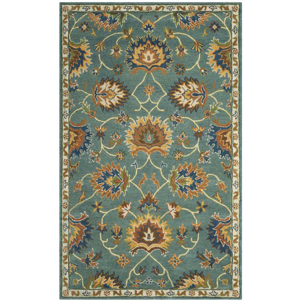 HERITAGE, LIGHT BLUE, 5' X 8', Area Rug