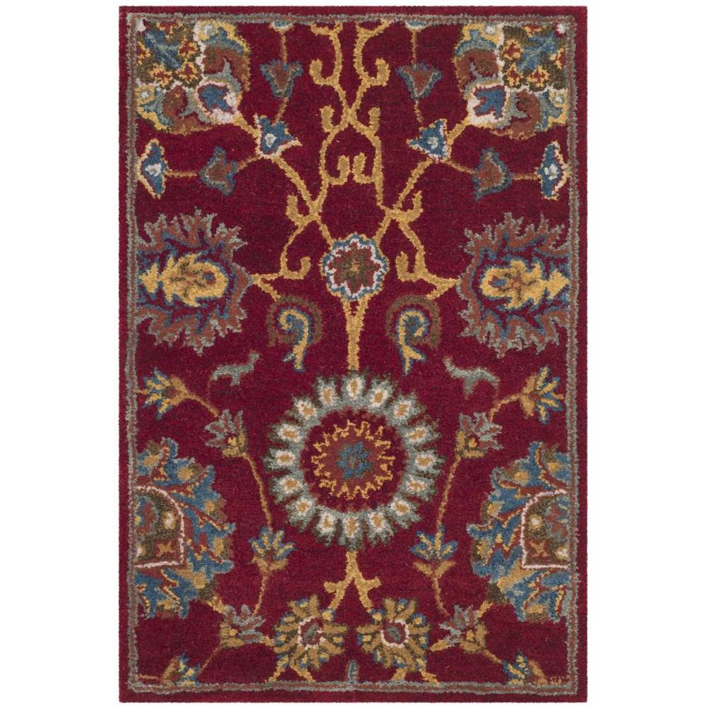 HERITAGE, RED, 2' X 3', Area Rug
