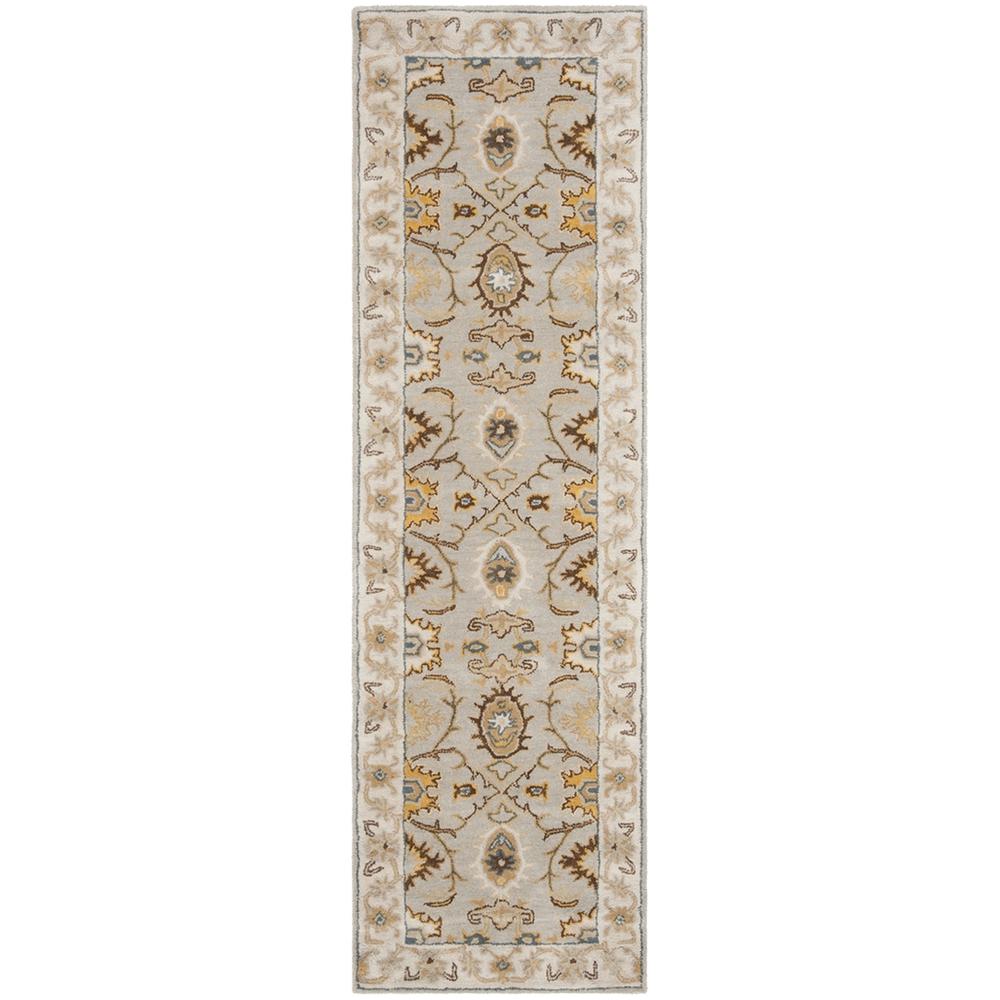 HERITAGE, LIGHT GREY / GREY, 2'-3" X 8', Area Rug